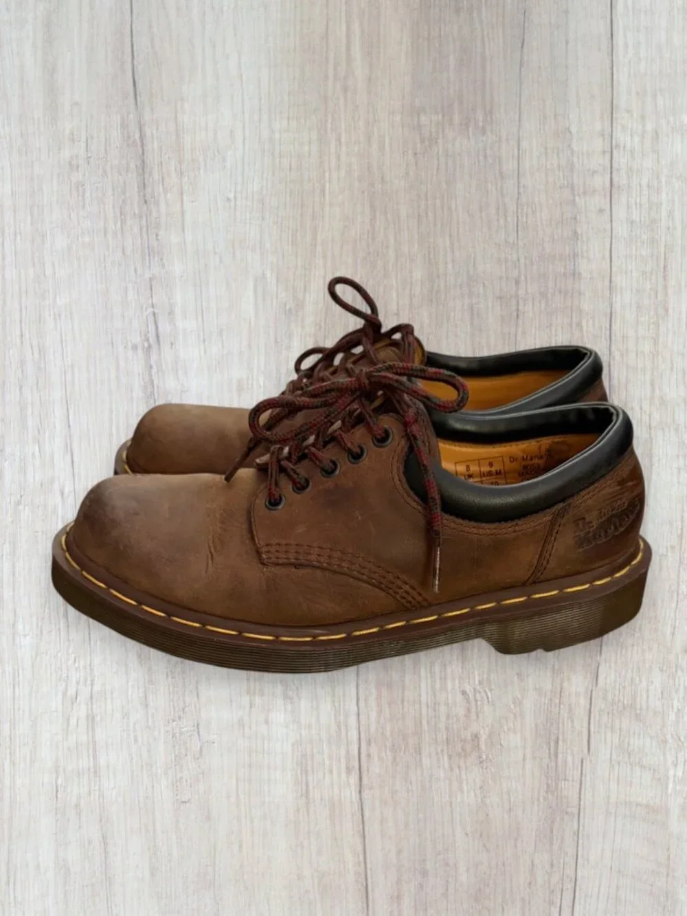 Dr. Martens 8053 Crazy Horse Brown Leather 5-Eye Oxford Shoes Men's US 9